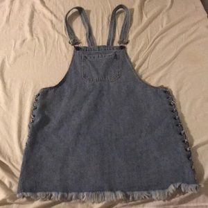 Jean overall dress